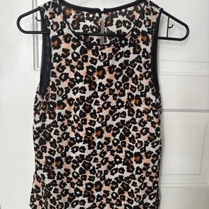 H&M/Divided Animal Print Sleeveless Blouse